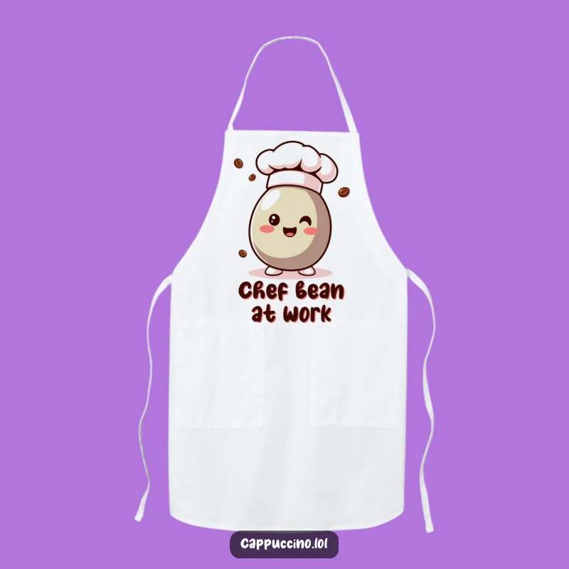 Funny Chef Coffee Bean Apron - Cook Like a Pro with Humor!