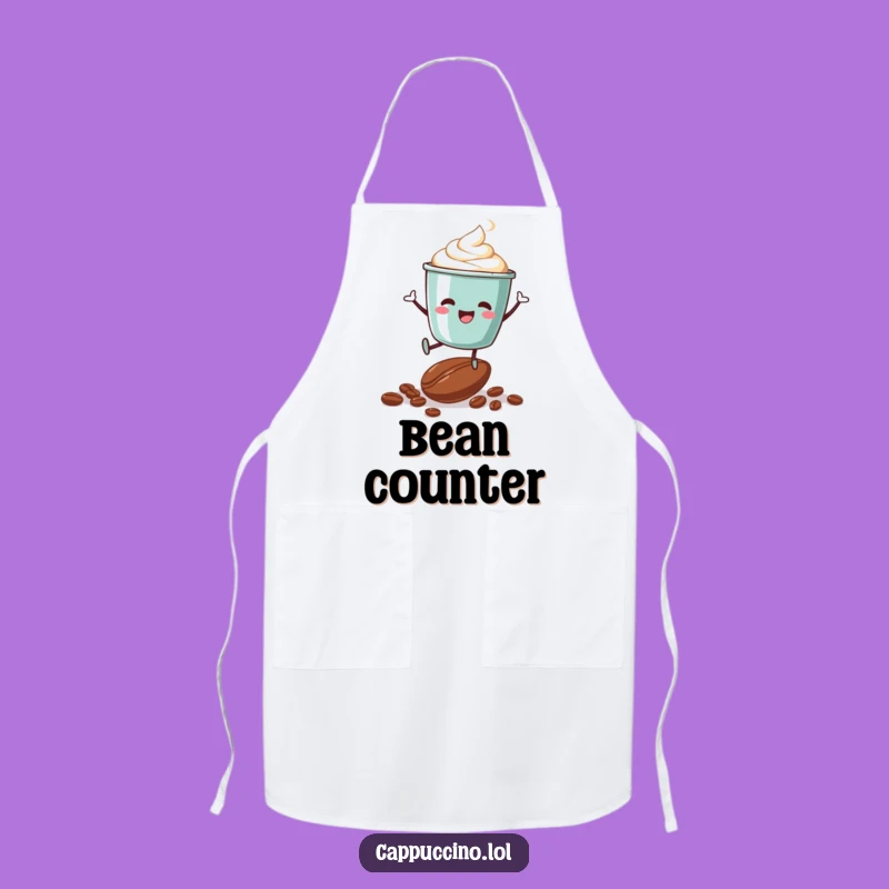 Funny Cappuccino Cup Chef Apron - Joyful Cooking & Baking Gift