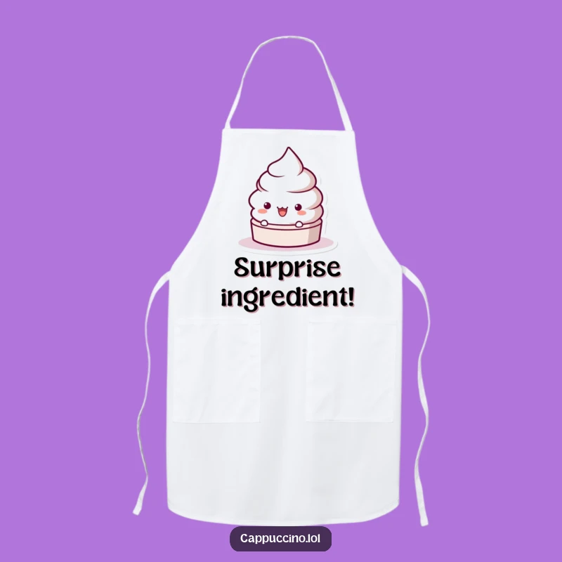 Funny Frothy Lid Surprise Apron: Cook with Playfulness, Protect Your Clothes, Perfect Funny Gift!