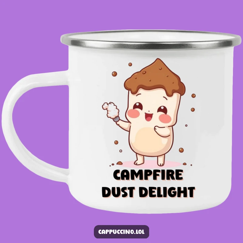 Funny Cheerful Cocoa Camping Mug: Adventure with Sweetness, Rugged and Fun, Perfect Funny Gift!