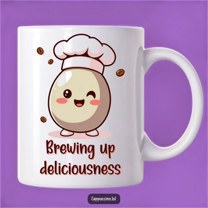 Funny Chef Coffee Bean Mug - Gourmet Humor for Coffee Lovers!