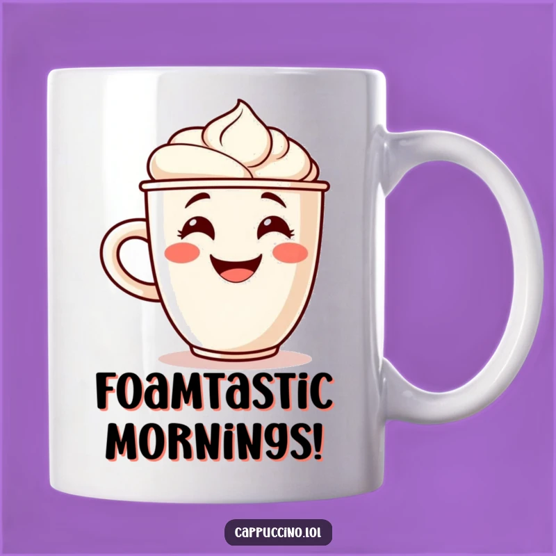 Funny Cappuccino Cup Mug: Hilarious Coffee Lover Gift for Cheerful Mornings
