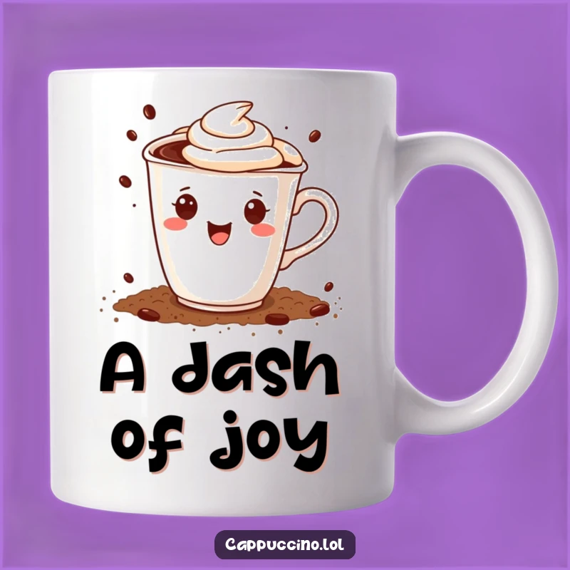 Funny Cappuccino Cup Cocoa Sprinkling Mug - Sweet & Cheerful Gift