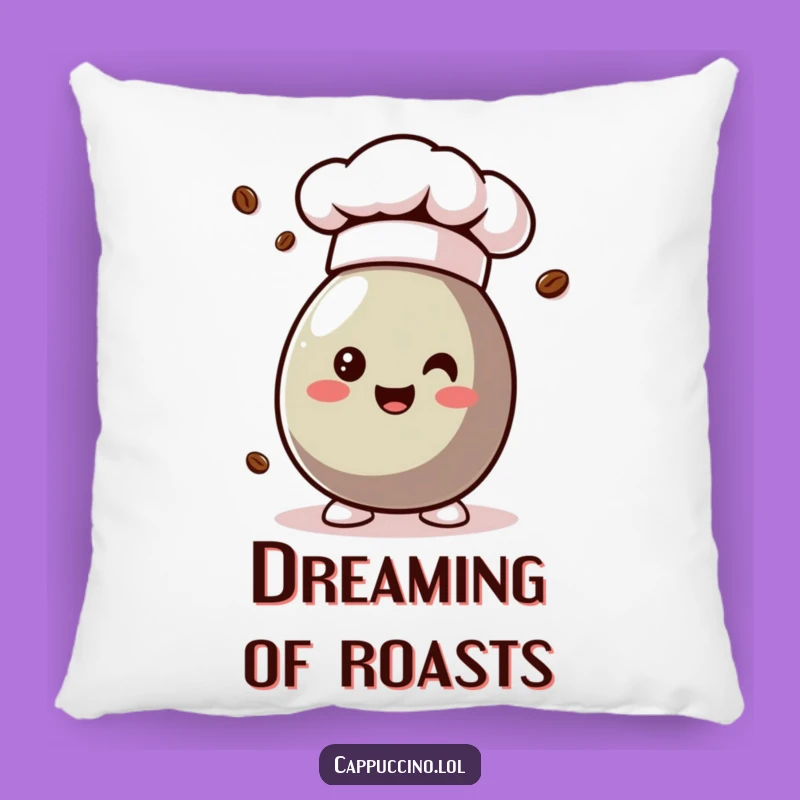 Funny Chef Coffee Bean Pillow - Cozy Comfort with Culinary Charm!