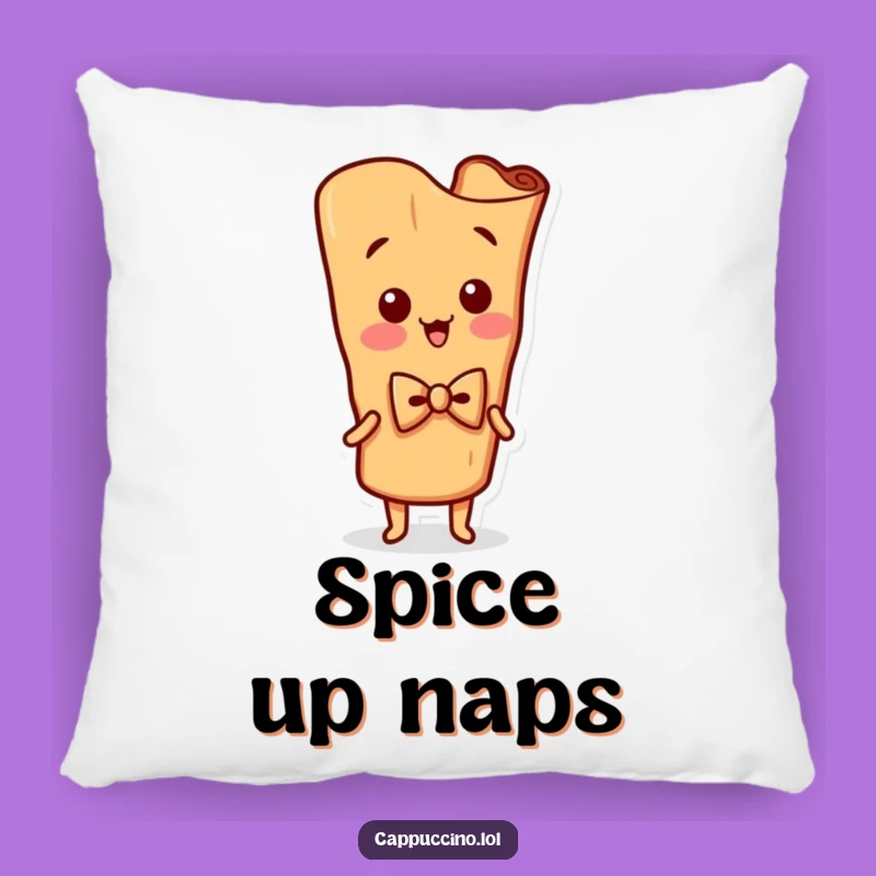 Funny Cinnamon Stick Pillow: Wiggling Cushion, Cozy Funny Gift for Charm Lovers