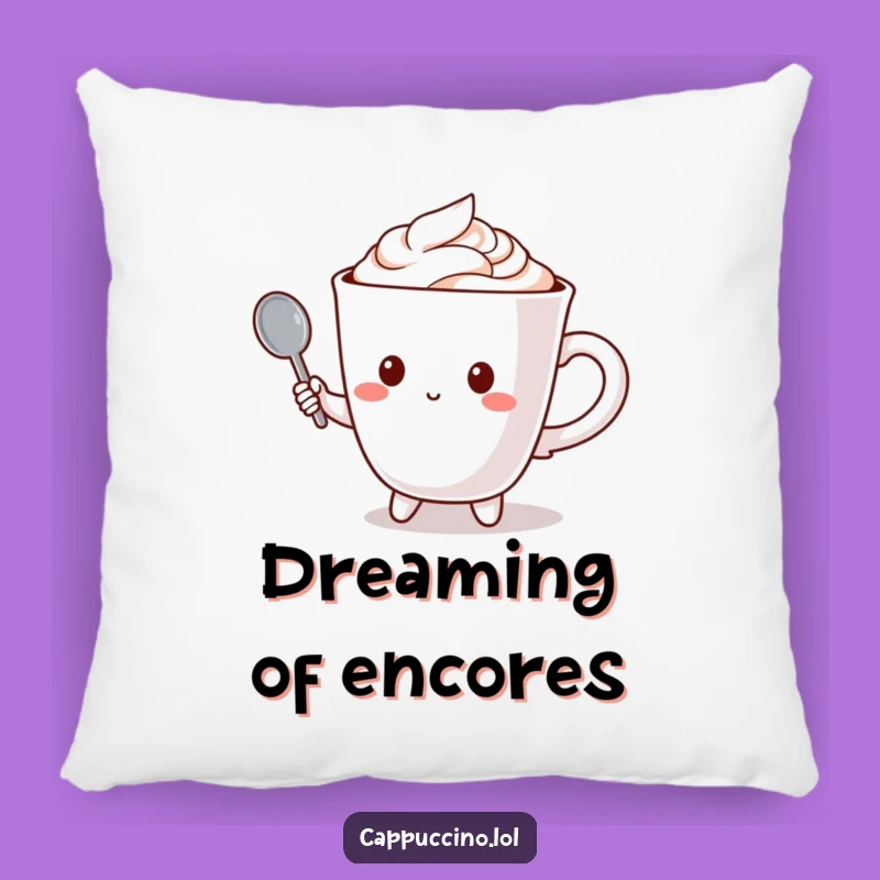 Funny Coffee Singer Pillow: Cozy Comfort for Your Creative Space
