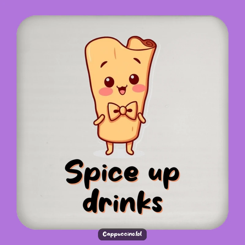 Funny Cinnamon Stick Coaster: Wiggling Drink Holder, Chic Funny Gift