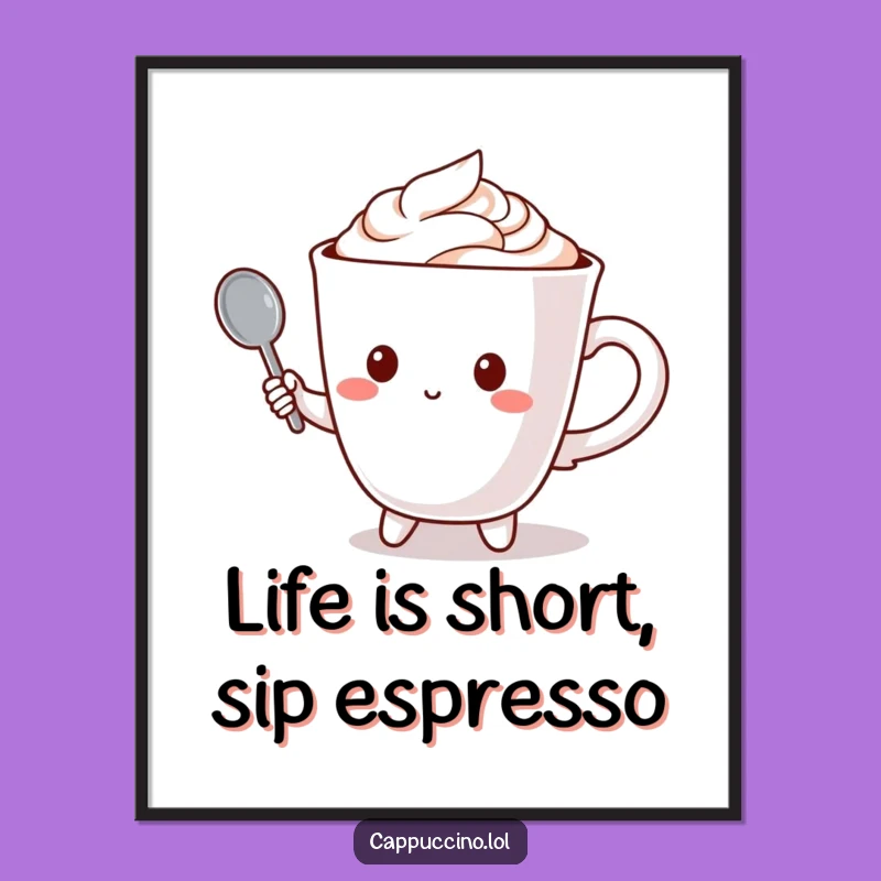 Free Printable Wall Art: Coffee Cup Mic Art, Humorous Downloadable Decor