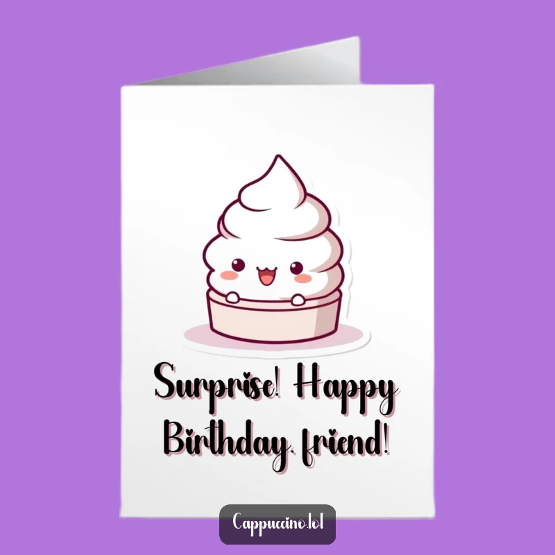 Free Printable Surprise Coffee Lid Birthday Card - Funny Download