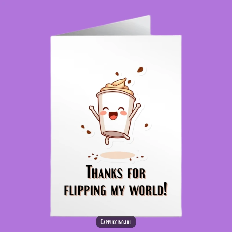 Free Printable Thank You Card: Someday Cappuccino Says Thanks, Funny Downloadable Gift!