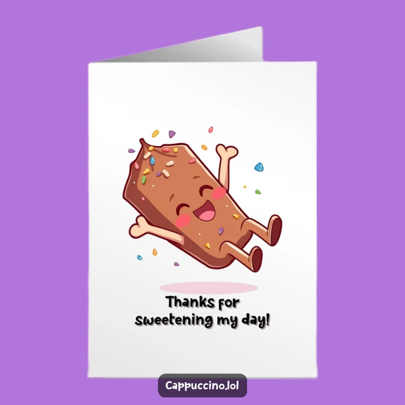 Free Printable Thank You Card: Sprinkle Somersault, Playful Downloadable Gift