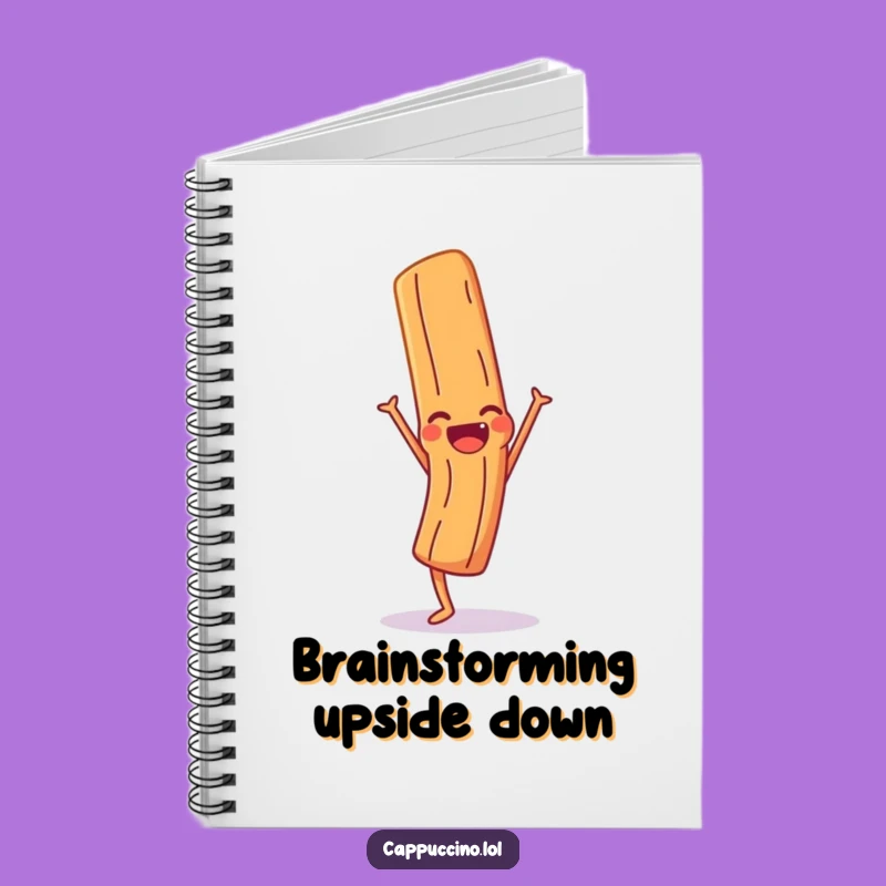 Funny Cinnamon Handstand Notebook: Giggling Character Journal, Perfect Funny Gift!