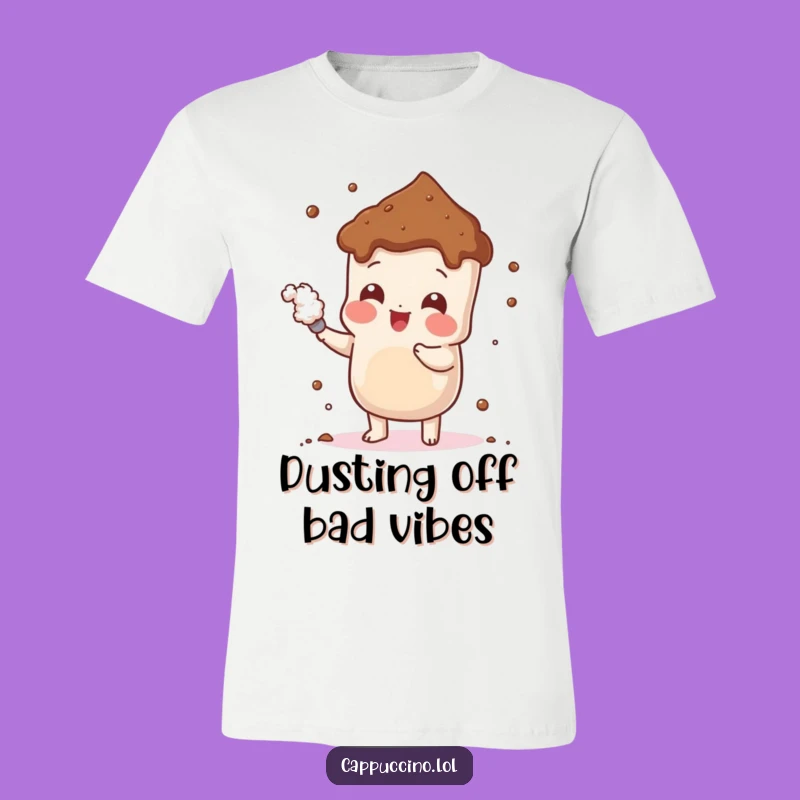 Funny Cheerful Cocoa T-Shirt: Playful Character Design, Perfect Funny Gift for Sweet Personalities!