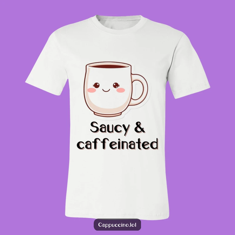 Funny Cheeky Grin T-Shirt: Blushing Character Design, Perfect Funny Gift for Playful Personalities!