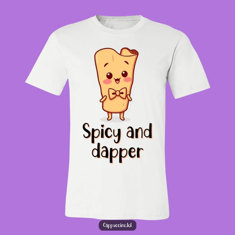 Funny Cinnamon Stick T-Shirt: Dapper Wiggling Design, Hilarious Gift for Foodies