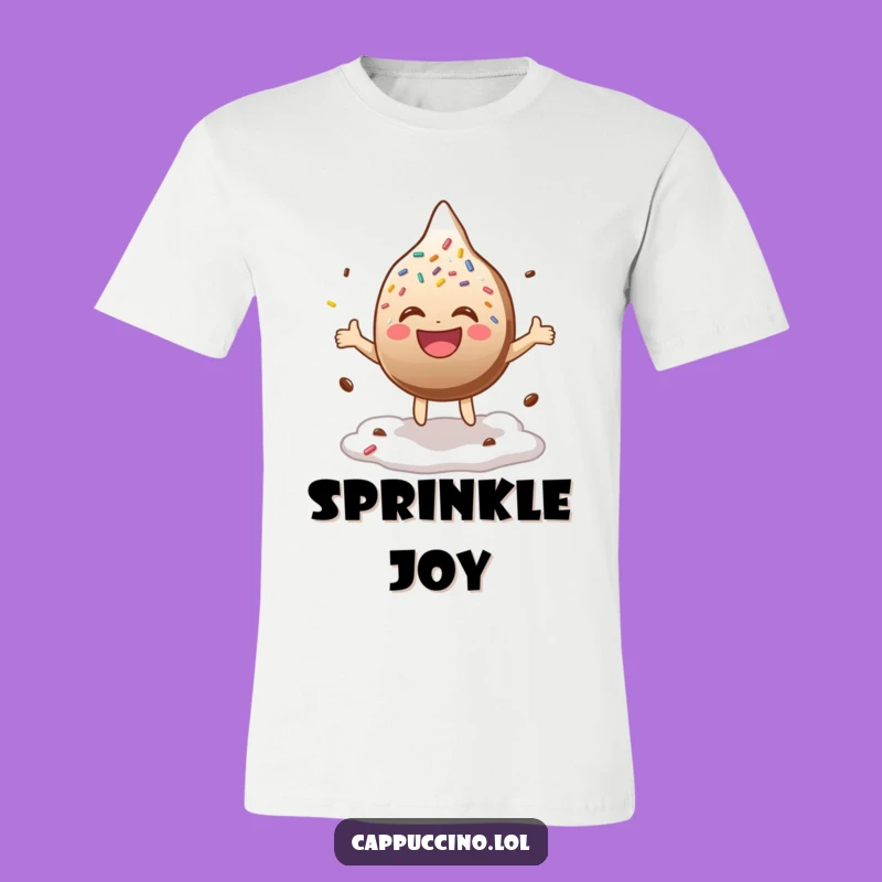 Funny Sprinkle Laugh T-Shirt: Bouncing Character Tee, Ideal Funny Gift!