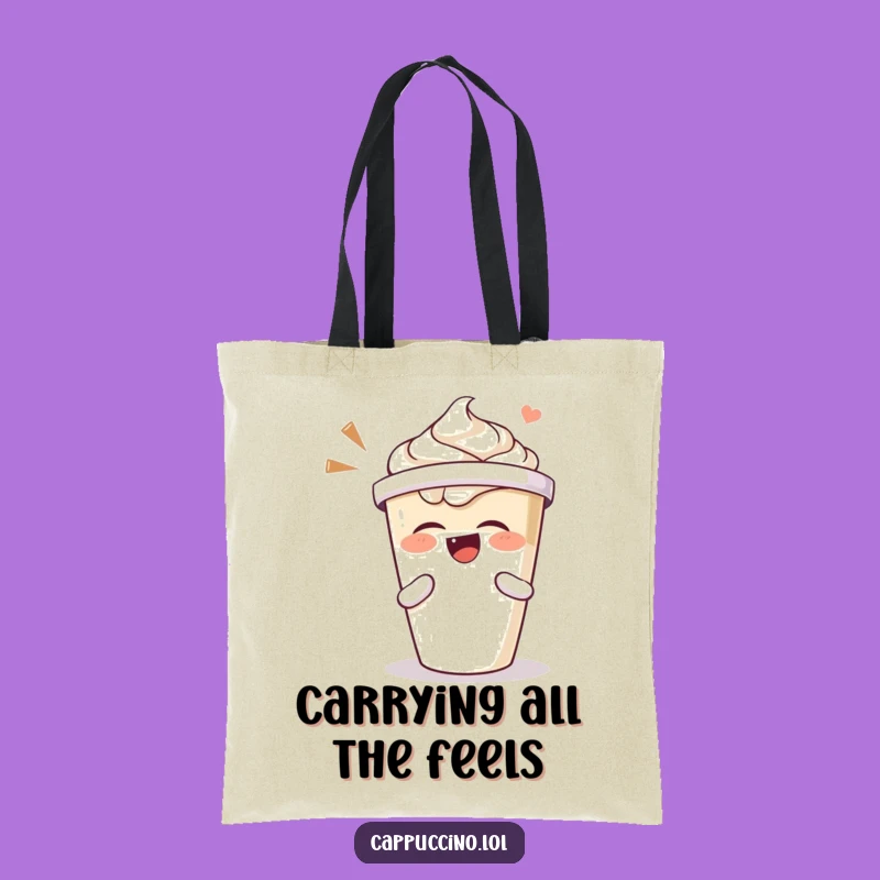 Funny Laughing Coffee Tote Bag: Carry Your Humor Everywhere