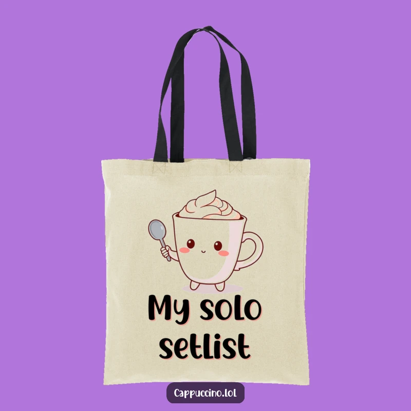 Funny Coffee Singer Tote Bag: Carry Your Tunes and Your Coffee