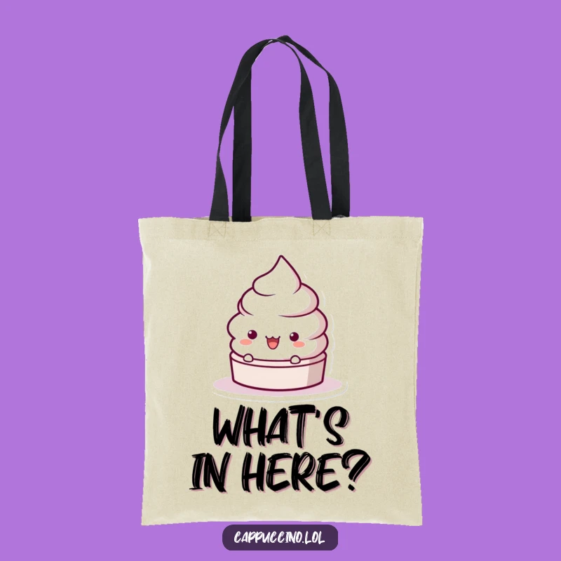 Funny Frothy Lid Surprise Tote Bag: Carry Your Fun, Playful Accessory, Perfect Funny Gift!